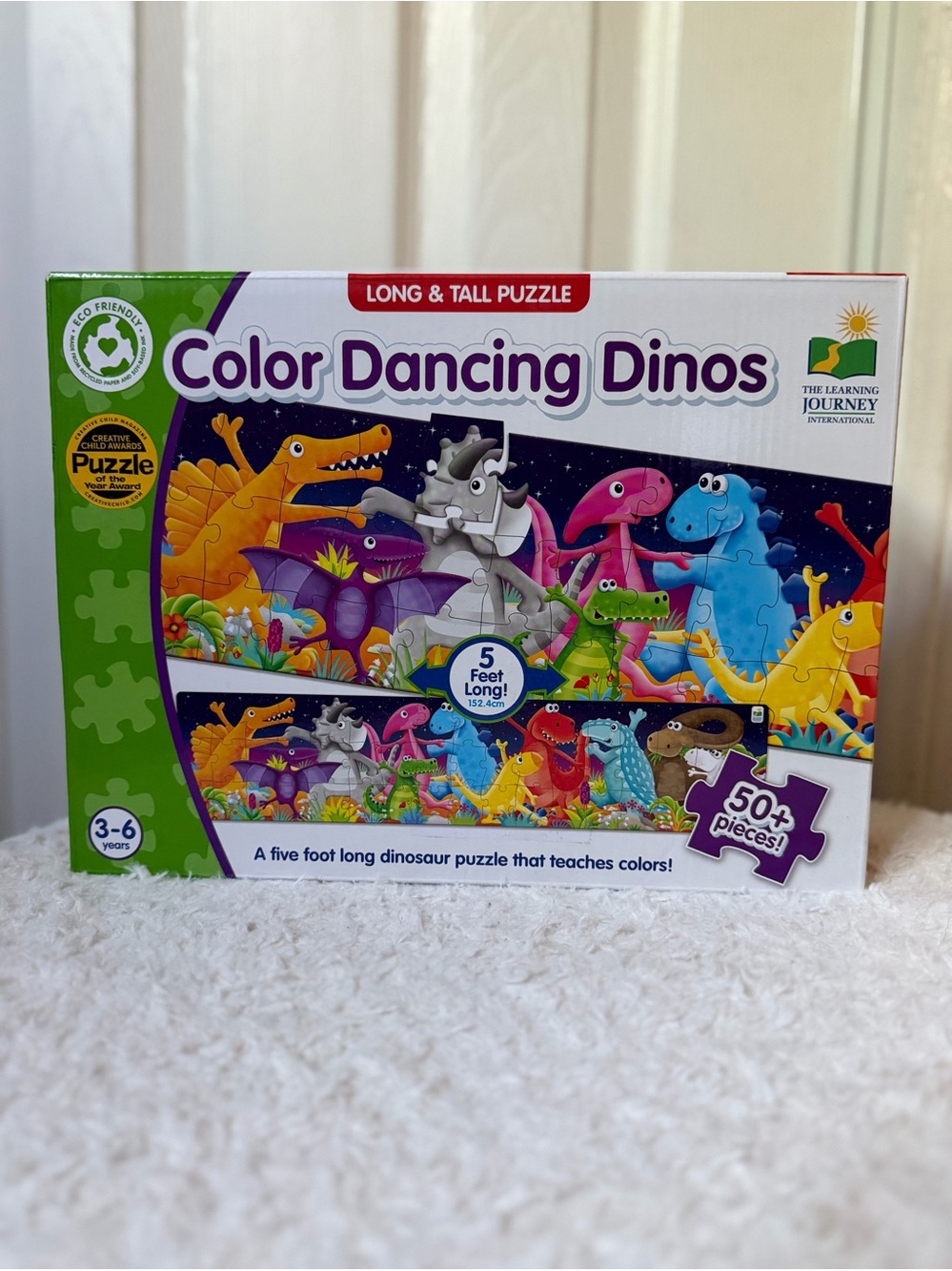 Color Dancing Dinos 5 Feet Long Puzzle - Multicolor 50+ Pieces
3-6 Years
